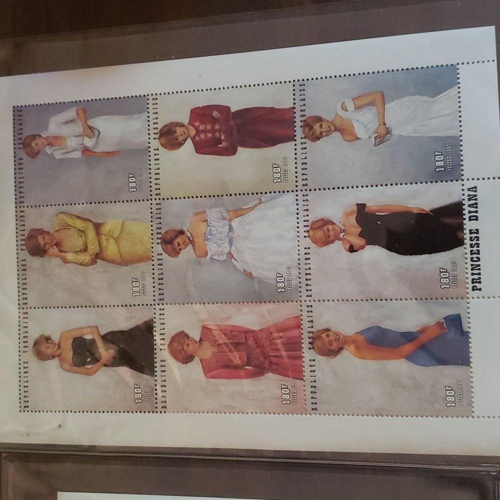 Princess Diana collection stamps